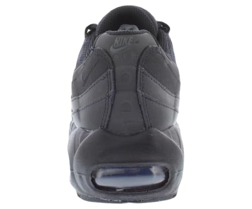 Nike Air Max 95 Grade School Running Shoes (Black/Black/Anthracite/Black) (II4053-001, Grey/White) Size 6.5