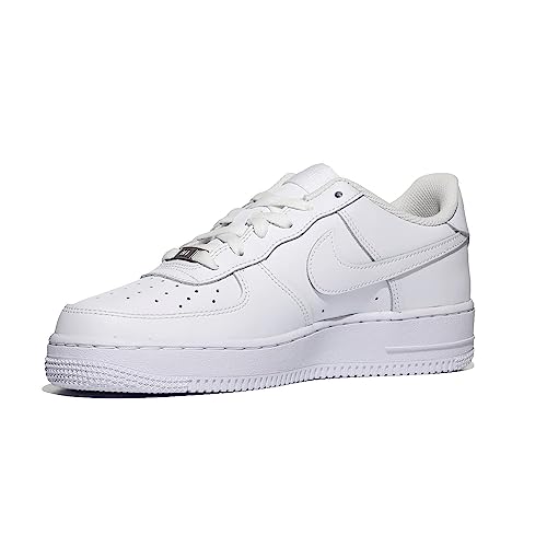 Nike Air Force 1 Lv8 GS Boys' Basketball Shoes, White, 6 US