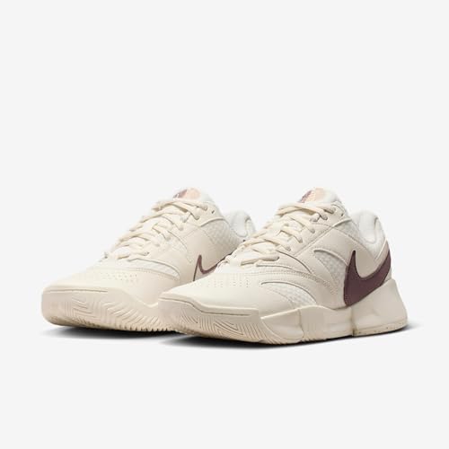 Nike NikeCourt Lite 4 Women's Tennis Shoes (Pale Ivory/Vachetta Tan/Tattoo) Size 9