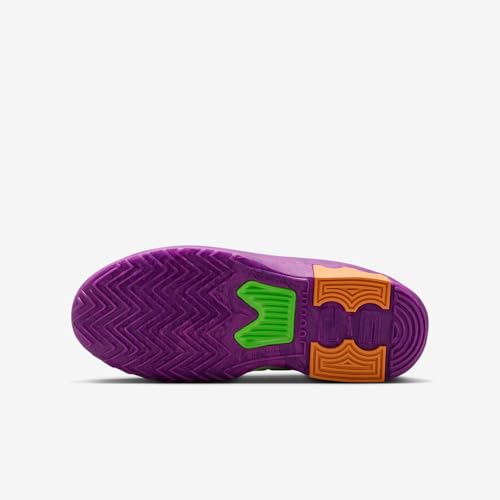 Nike Lebron Witness 9 Big Kids' Basketball Shoes (Blue Void/Vivid Purple/Green Strike/Bleached Turquoise) Size 6