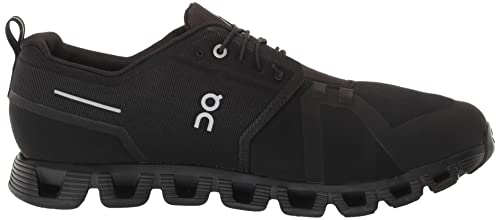 On Men's Cloud 5 Waterproof Sneakers, Black/Black, 11