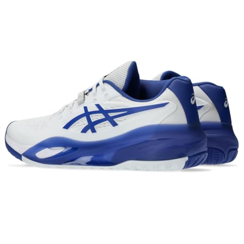 ASICS Men's Gel-Resolution X Tennis Shoes, 14, White/Dark Cobalt
