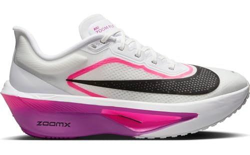 Nike Zoom Fly 6 Women's Road Running Shoe FN8455, White Black Vivid Grape Hyper Pink, 39 EU
