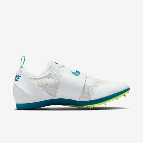 Nike Pole Vault Elite Track & Field Jumping Spikes (FZ9649-100, White/Barely Green/Electric Algae) Size 10.5