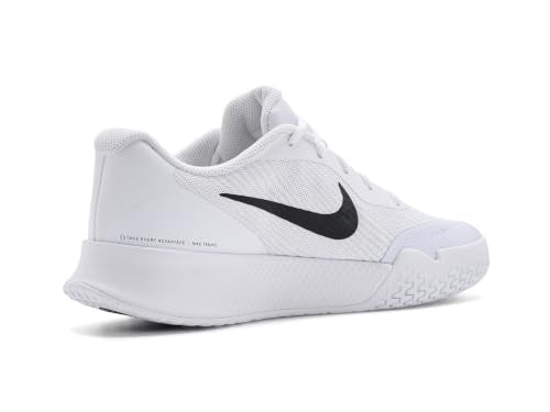 Nike Women's Vapor Lite 3 Hard Court Tennis Shoes, White/Black, 8
