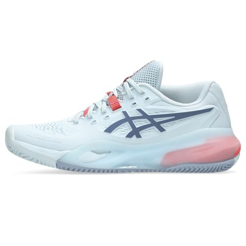 ASICS Women's Gel-Resolution X Clay Tennis Shoes, 7.5, Sky/Grey Blue