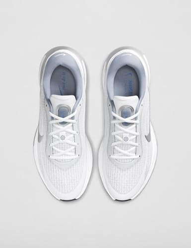 Nike Men's Journey Run Road Running Shoes, White/Metallic Silver-Black-Ashen Slate, 10.5