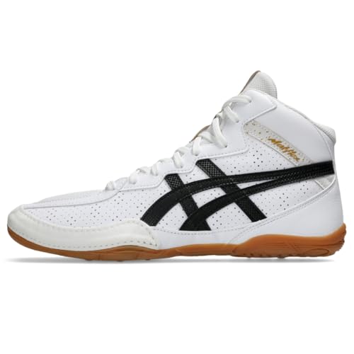 ASICS Men's Matflex 8 Wrestling Shoes, 11, White/Black