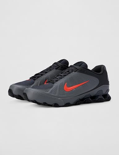 Nike Men's Reax 8 NSW Sl, Smoke Grey/Bright Crimson-Black, 11