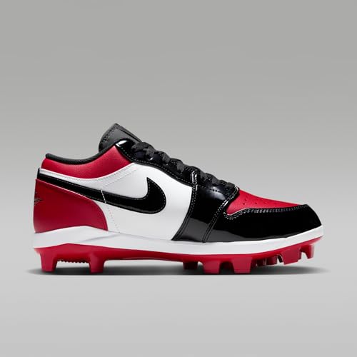 Jordan 1 Retro MCS Low Men's Baseball Cleats (Gym Red/White/Black) Size 10