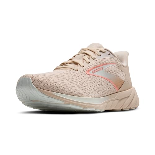 Brooks Women’s Anthem 7 Neutral Running Shoe - Almond/Grey/Desert Flower - 7 Medium