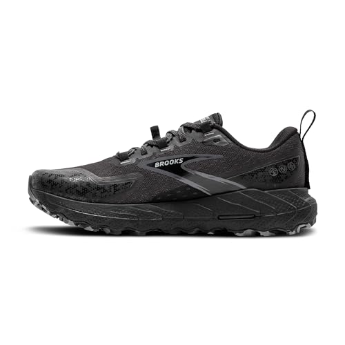 Brooks Women’s Cascadia 18 Mountain Trail Running Shoe - Black/Blackened Pearl/Grey - 7 Medium