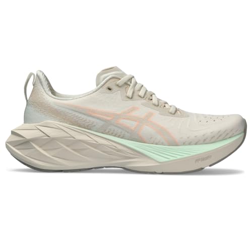 ASICS Women's NOVABLAST 4 Running Shoes, 10, Oatmeal/Moonrock
