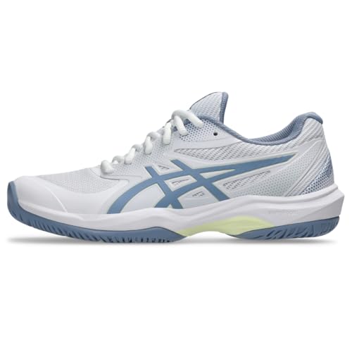 ASICS Women's Game FF Pickleball Tennis Shoes, 9, White/Calm Indigo