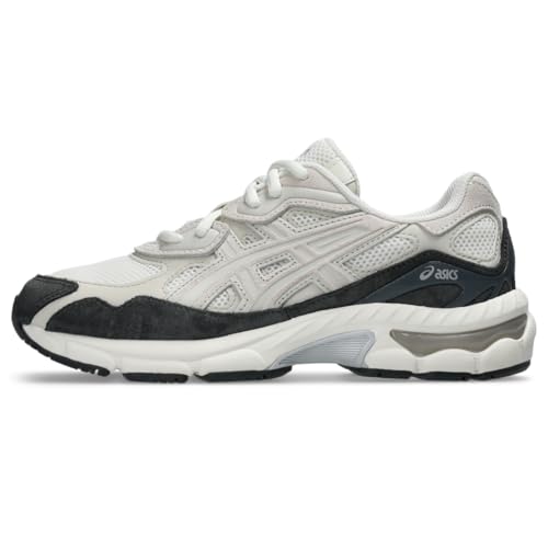 ASICS Unisex Kid's Gel-NYC Grade School (Big Kid), Cream/Smoke Grey, 6 Medium, Big Kid