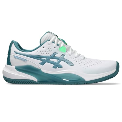 ASICS Men's Gel-Challenger 15 Padel Tennis Shoes, 12, White/Misty Pine