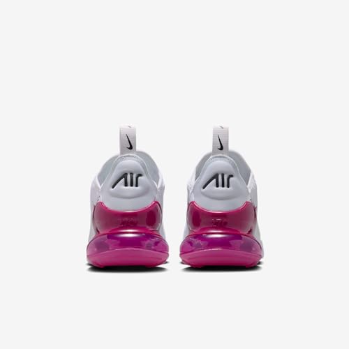 Nike Air Max 270 Big Kids' Shoes (White/Black/Sweet Beet) Size 6