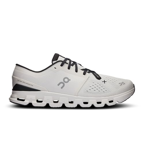 On Men's Cloud X 4 Sneakers, Ivory/Black, 9.5 Medium US