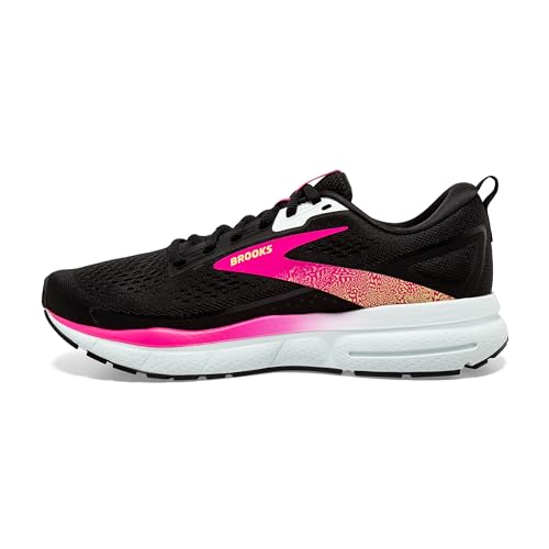 Brooks Women’s Trace 3 Neutral Running Shoe - Black/Blue/Pink Glo - 7 Medium