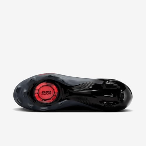 Nike Vapor Pro 1 Football Cleats (FB3298-002, Black/Dark Grey/Bright Crimson/Black) Size 10.5