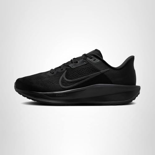Nike Men's Quest 6 Road Running Shoes, Black/Dark Smoke Grey, 11