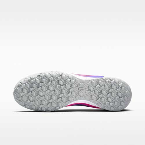 Nike Tiempo Ligera Pro Turf Low-Top Soccer Shoes (White/Racer Blue/Pink Blast/Black) Size 11.5