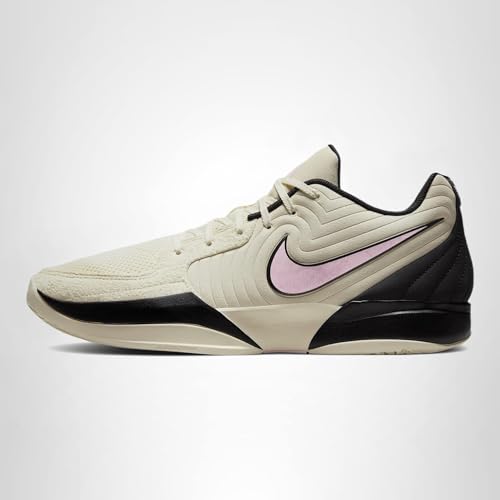 Ja 2 Basketball Shoes (FD7328-100, Coconut Milk/Black/Apricot Agate/Pink Foam) Size 12