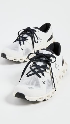 On Women's Cloud X 3 Sneakers, White/Black, 5 Medium US
