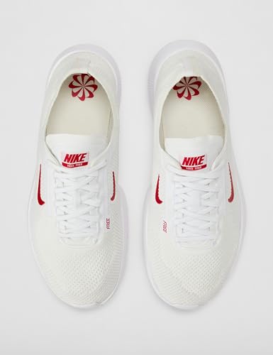 Nike Men's Free 2025 Training/Workout Shoes, White/University Red-Platinum Tint, 9.5