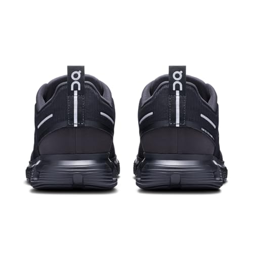 On Men's Cloud 6 WP Sneakers, Black/Black, 8.5 Medium US