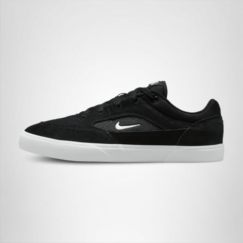 Skate SB Malor Shoes in Black & White by Nike