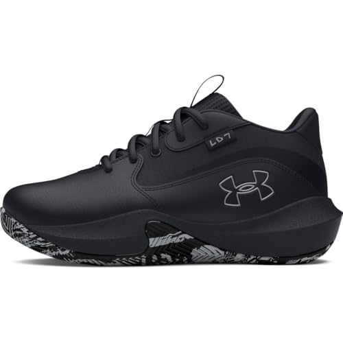 Under Armour Unisex Pre School Lockdown 7, (004) Black/Black/Metallic Silver, 2, US