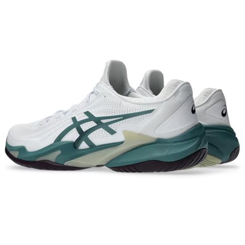 ASICS Men's Court FF 3 Tennis Shoes, 9.5, White/Foggy Teal