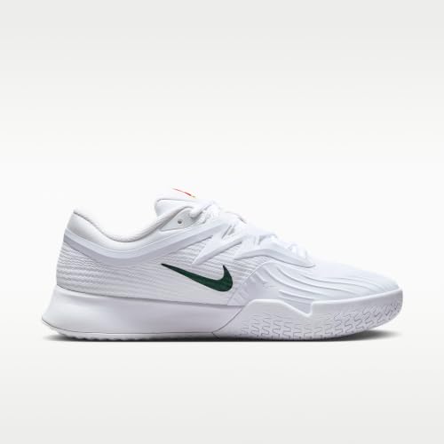 Nike Vapor Pro 3 PRM Men's Hard Court Tennis Shoes (White/University Gold/University Red/Gogi Green) Size 11