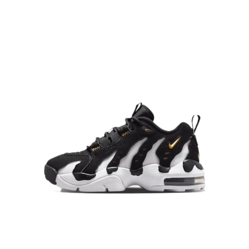 Nike Air DT Max '96 Low Big Kids' Shoes (Black/White/Metallic Gold) Size 6