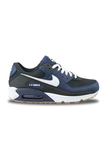 Nike Air Max 90 Men's Shoes (FB9658-400,Midnight Navy/Black/Gum Medium Brown) Size 9