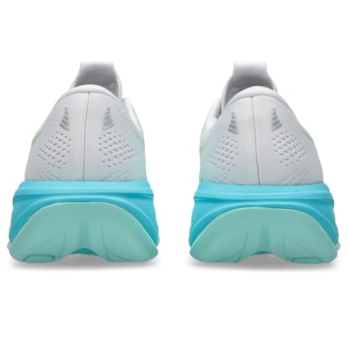ASICS Women's Gel-Cumulus 28 Running Shoes, 8, White/Energy Aqua