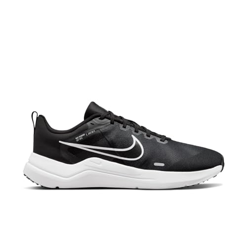 NIKE Men's Downshifter 12 Running Shoe, Black/White-Dk Smoke Grey-Pure, 10.5 UK