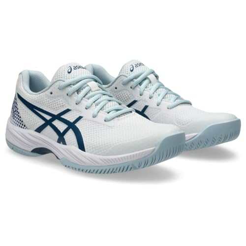 ASICS Women's Gel-Game 9 Pickleball Shoes, 10.5, White/Vintage Indigo