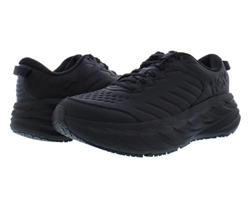 HOKA Bondi SR Wide Mens Shoes Size 9, Color: Black/Black
