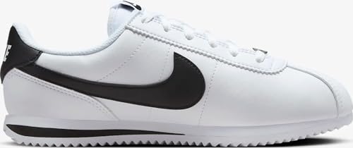 Nike Cortez Big Kids' Shoes (DM0950-108, White/Black) Size 7