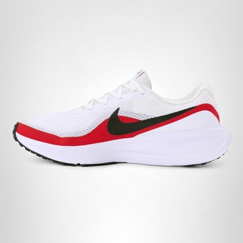 Nike Men's Revolution 8 Road Running Shoes, White/Black-University Red, 9