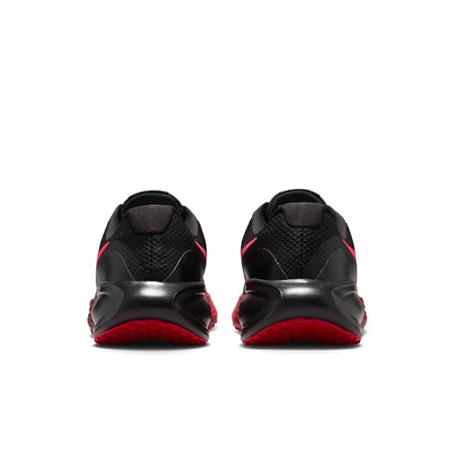 Nike Men's Revolution 8 Road Running Shoes, Black/Red Orbit-University Red, 12