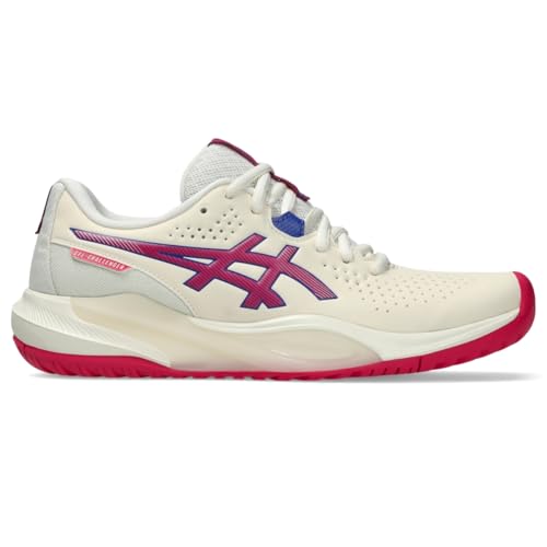 ASICS Women's Gel-Challenger 15 Tennis Shoes, 9.5, Cream/Bright Rose