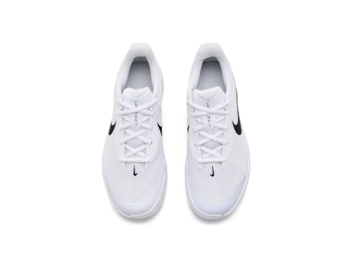 Nike Women's Vapor Lite 3 Hard Court Tennis Shoes, White/Black, 8