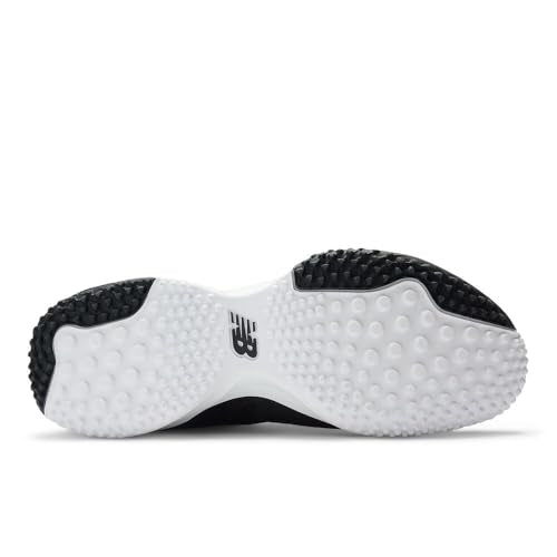 New Balance Men's FuelCell 4040 V8 Turf-Trainer Baseball Shoe, Black/White, 8 W