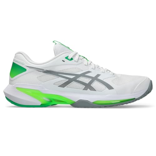 ASICS Men's Solution Speed FF 4 OC Tennis Shoes, 8.5, White/Gravel