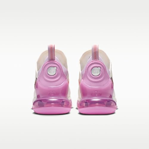 Nike Air Max 270 Premium Women's Shoes (Sail/Light Magenta/Metallic Silver/Light Crimson) Size 8.5
