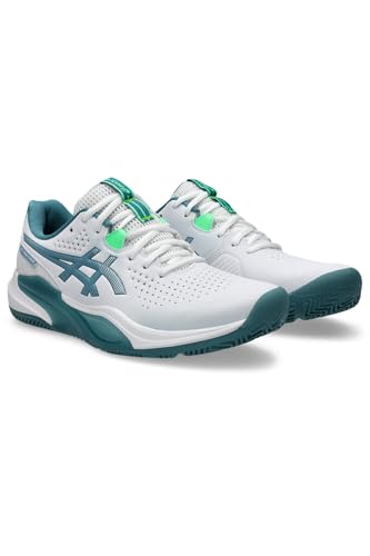 ASICS Men's Gel-Challenger 15 Padel Trainers, White Misty Pine, 44 EU