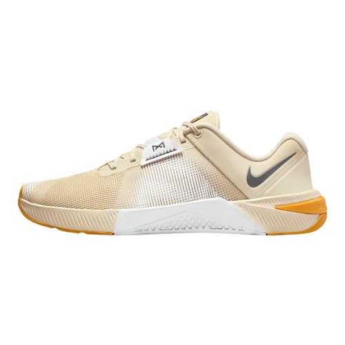 Nike Metcon 10 Men's Workout Shoes (Light Khaki/Gold Leaf/Iron Grey) Size 11.5